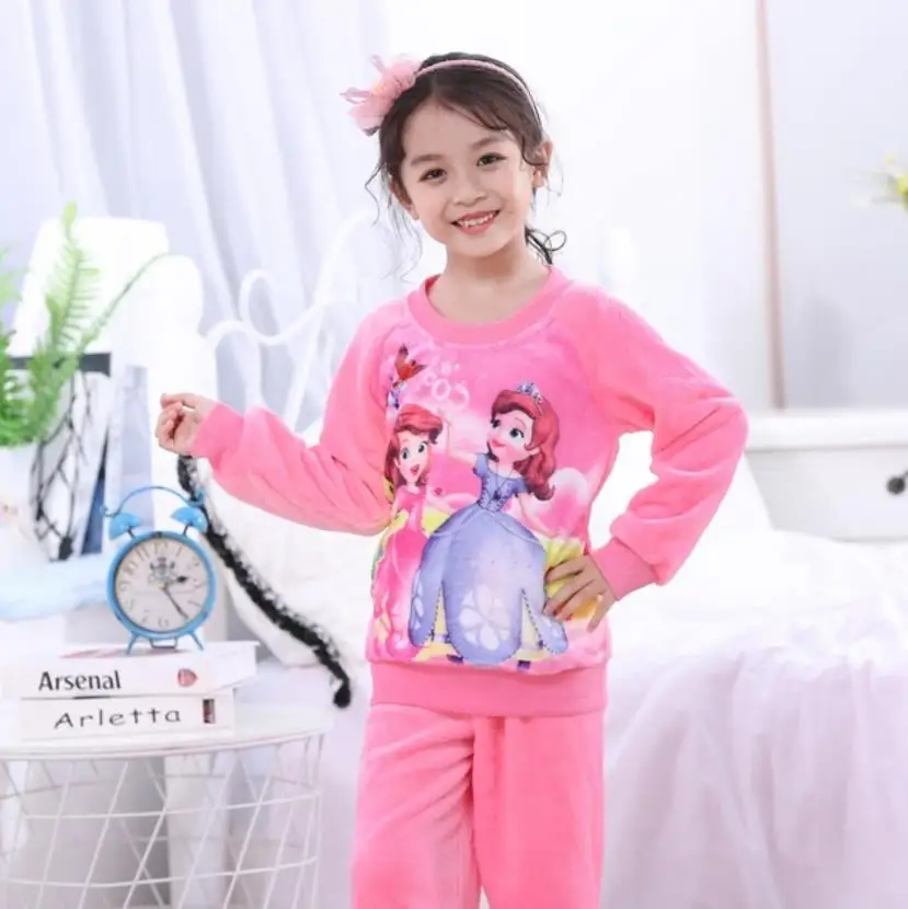 style 25 Детские флисовые комплекты для мальчиков-подростков Детские фланелевые пижамы на осень и зиму милые мягкие комплекты одежды с кроликом для маленьких мальчиков и девочек - Цвет: style 25