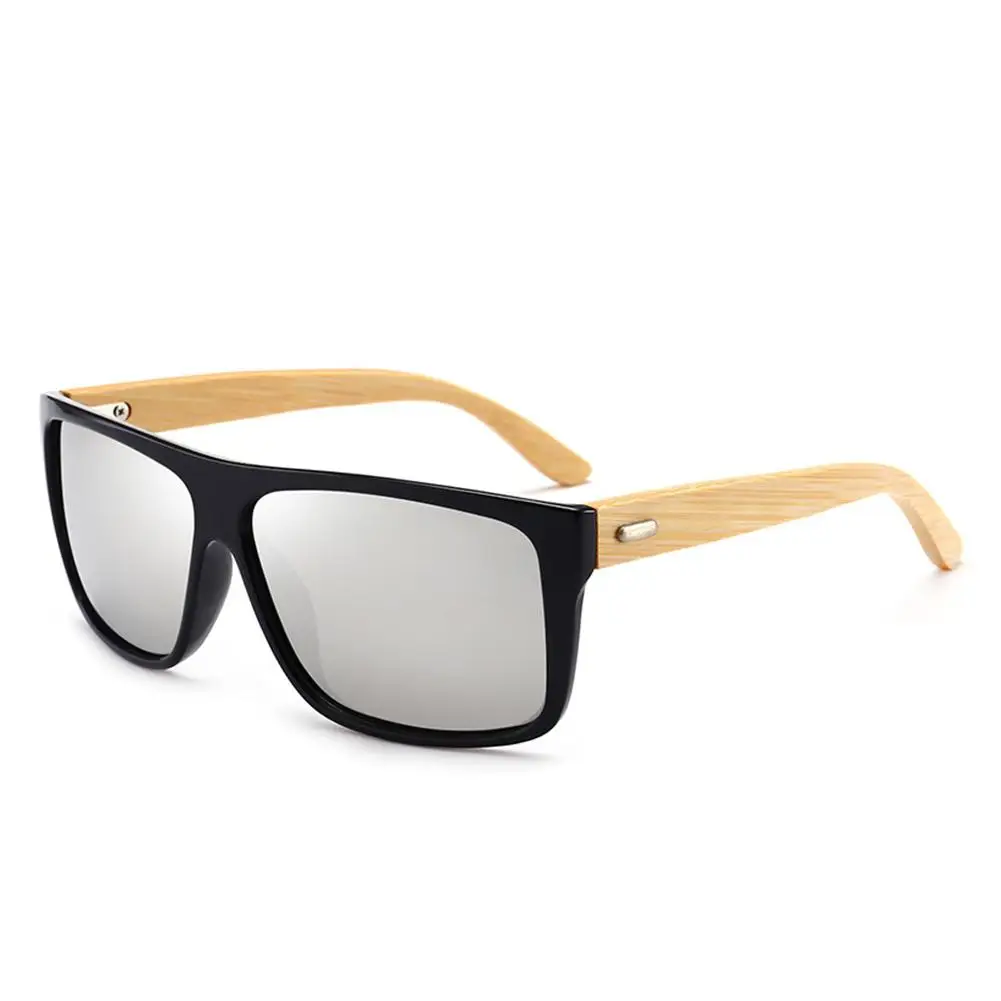

Yfashion Men Classic Fashion Bamboo Leg Sunglasses
