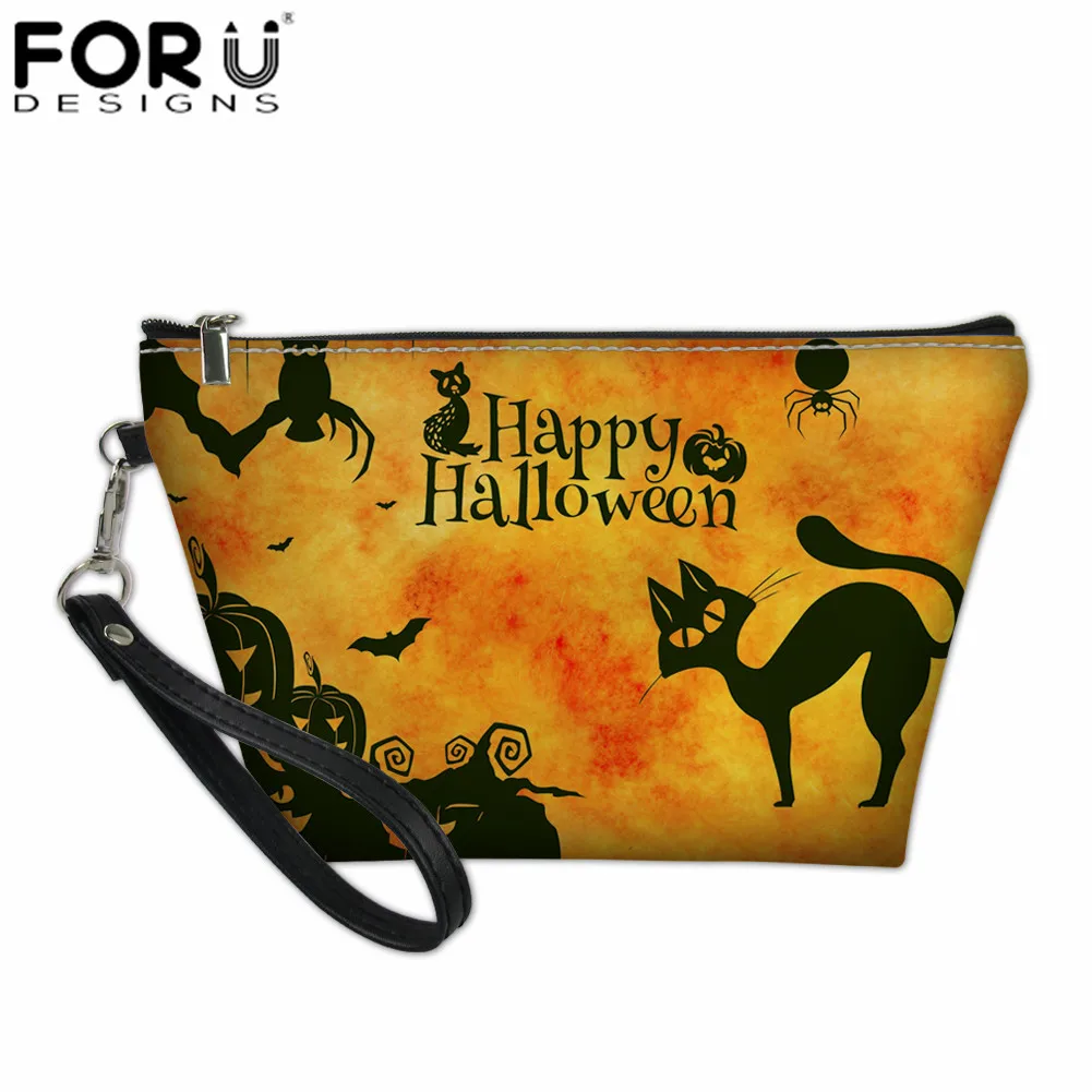 LH1146Z8 FORUDESIGNS/Винтажный чехол с черепом для Хэллоуина, косметичка для женщин, косметичка для девочек-подростков, органайзер для путешествий, женская маленькая сумка для туалетных принадлежностей - Цвет: LH1146Z8