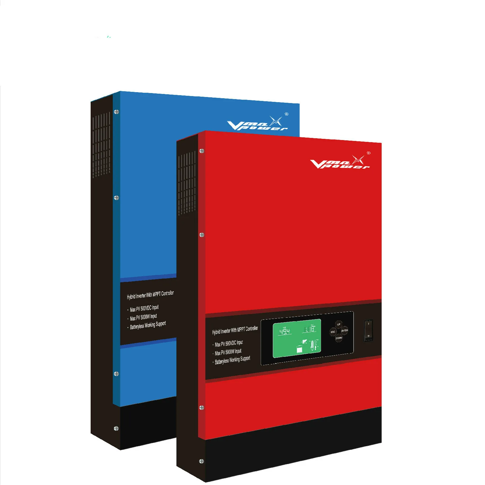 

Vmaxpower 48v hybrid inverter 5 kva high frequency solar system with mppt batteryless Air Conditioners