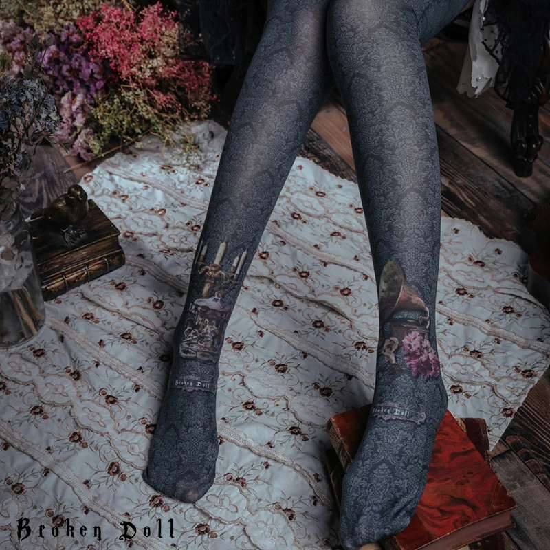 

Japanse style classical doll stocking Girl lolita COS socks Student Knee socks