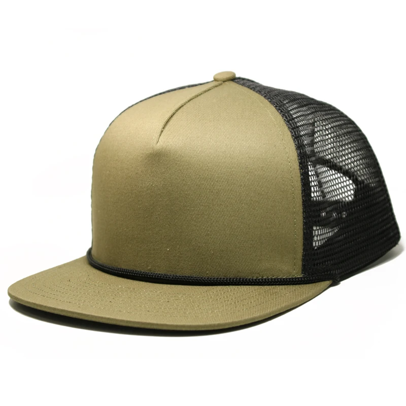 Custom Plain Snapback Rope Hat Blank 5 