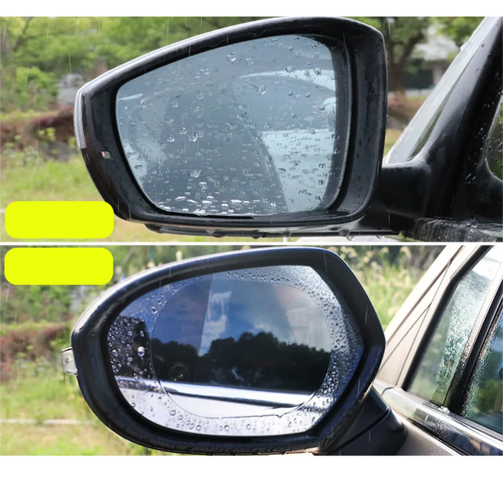 2 Pcs Car Rainproof Film Rearview Mirror Protective Anti Fog Waterproof Membrane Sticker Accessories |