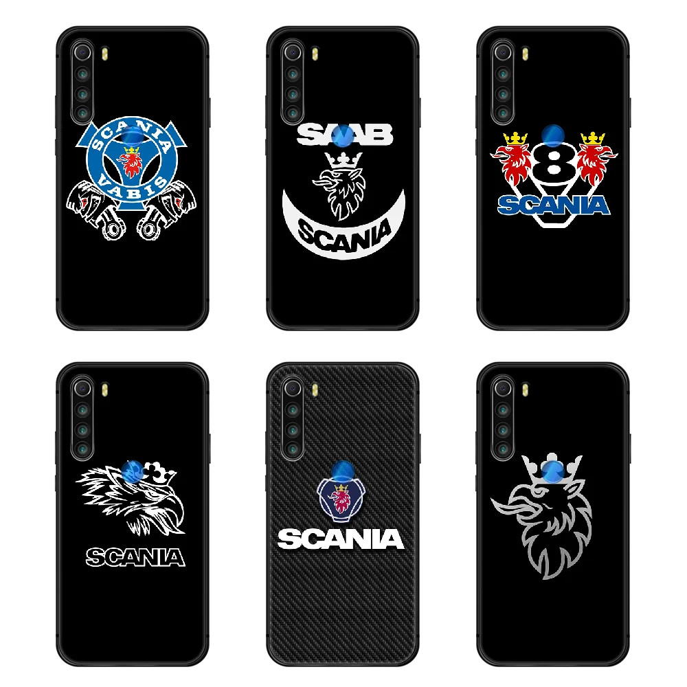 

scania truck Brand Phone Case Cover Hull For XIAOMI Redmi 7a 8a S2 K20 NOTE 5 5a 6 7 8 8t 9 9s pro max black prime 3D waterproof