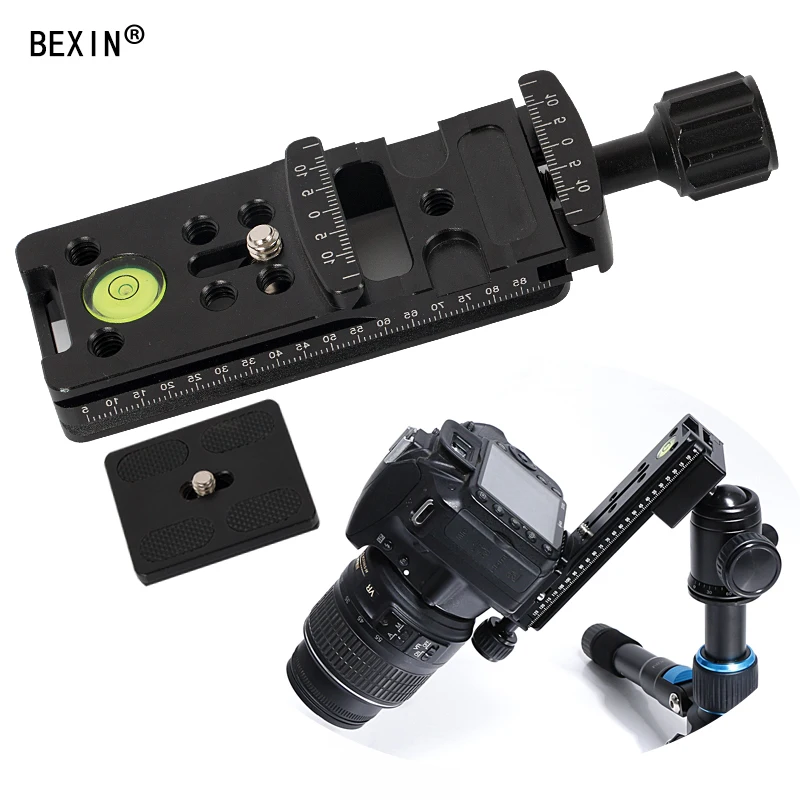 

Camera Long Quick Release Clamp Dslr Camera Adapter Mounting Node Rail Clamp support bracket for Arca swiss tripod ball Head
