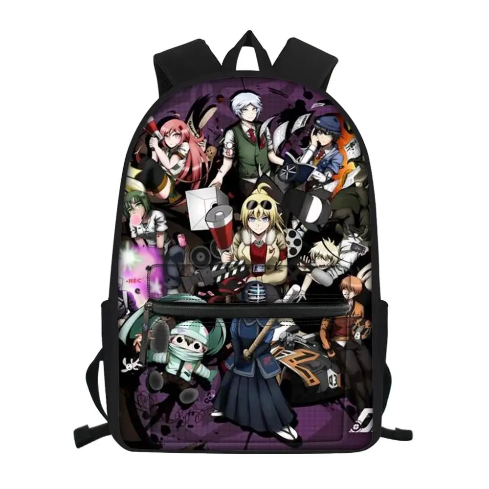 Модный холщовый рюкзак с объемным рисунком аниме Danganronpa дизайнерские школьные