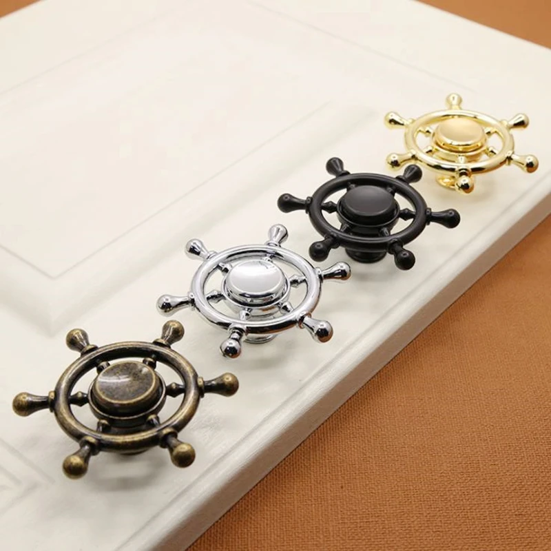LCH Ancient Style Zinc Alloy Handle Stern Rudder Shaped Cabinet Knob Drawer Pull Crystal | Обустройство дома