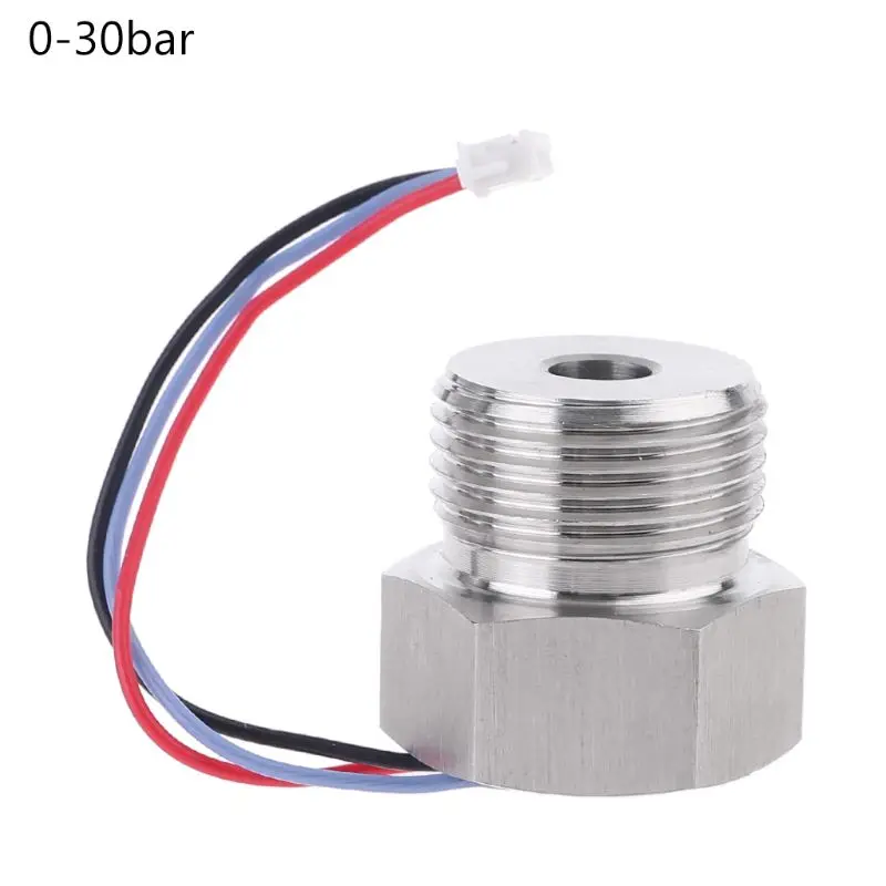 

G1/2 Flat Mode Pressure Transmitter Sensor 0-10/30/100/300/600bar Input 5V DC