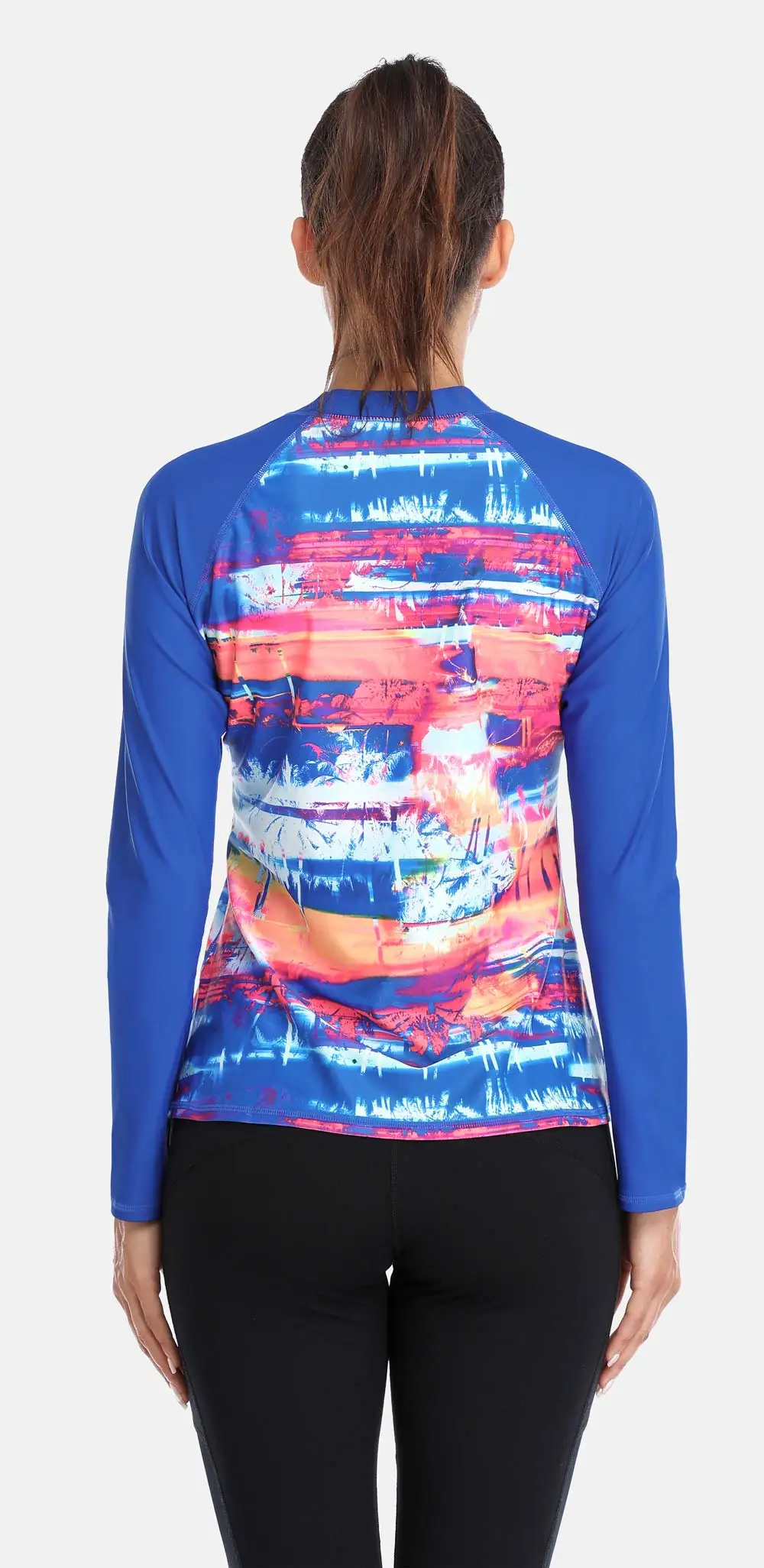 Charmleaks Женский Топ с длинным рукавом Rashguard купальники с принтами цветов купальник Rashguard UPF50+ Топ для серфинга рубашки для дайвинга