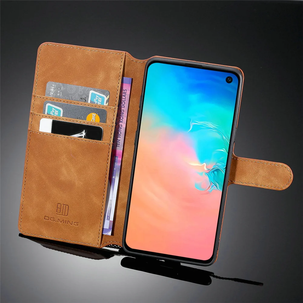 Кожаный чехол для samsung S10 S9 S8 Plus S7 Edge Note 10 Pro 9 8 A7 A9 A6 A8 Plus J4 J6 Plus Магнитный чехол-книжка с откидной крышкой