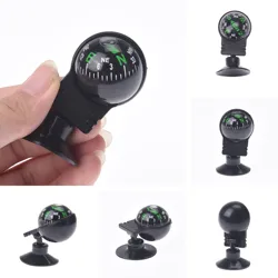 360 Degree Car Boat Compass Pocket Ball Sucker Dashboard Mount Navigation Black Color