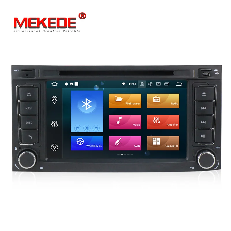 Excellent PX5 4+32G HD Android 9.0 2 din 7 inch Car DVD VW Touareg Multivan (2002-2010) GPS BT Radio RDS USB Steering wheel Canbus 1