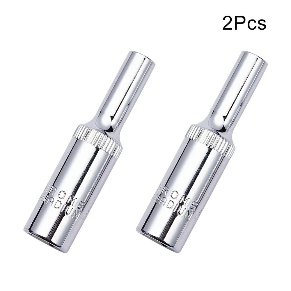 Utoolmart 2 шт./4 шт. Стандартный гнездо для ключ, дюймовый стандарт 1/" привод, для детей возрастом от 4 до 13 лет мм 6-точечный мост гайка с шестигранной головкой метрические Длина 50 мм сливы розетка рукав