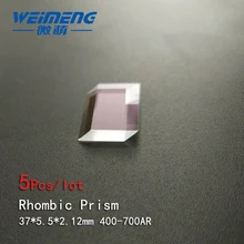 Weimeng 5 шт. ромбовидные призмы лазерные линзы 37*5,5*2,12 мм 400-700nm AR покрытие H-K9L материал для стереомископа, перископ, оптический