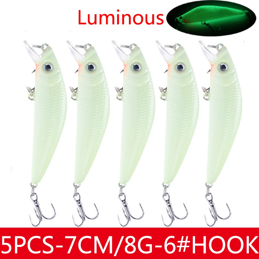 Minnow Crankbaits Tackle Fishing Lure Kit Baubles Hard Bait Artificial Spoonbait Set Of Wobblers For Pike Trolling Carp Mixed