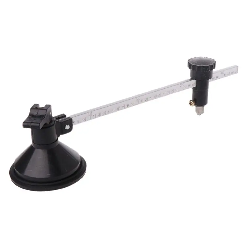  Home With Suction Cup Easy Operate Window Bottle Circle Portable Tools Glass Cutter DIY Roller Type