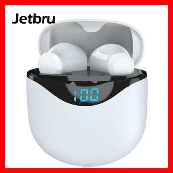 

Jetbru Wireless Bluetooth Earphones TWS Earphone Touch Control HD Stereo Sports Waterproof Headset Dual Mic Charge Cas Earbuds