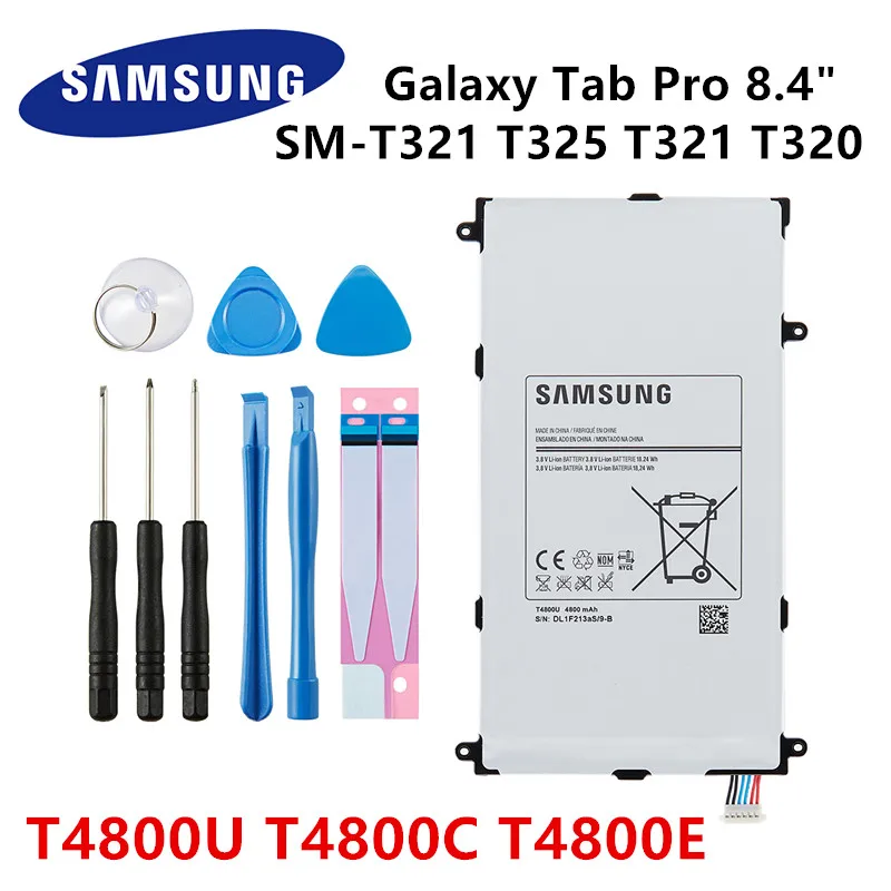 Оригинальный сменный аккумулятор SAMSUNG T4800U T4800C T4800E 4800 мАч для Samsung Galaxy Tab Pro 8 4 дюйма