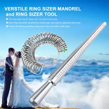 

Aluminium Rings Sizer Mandrel And Stainless Iron Rings Sizer Guage Jerelry Set Tool Engagement Sizer Dropshipping