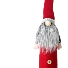 Милый Санта-Клаус Рождественская бутылка вина держатели Рождественская шляпа бутылка крышка для Рождественского украшения