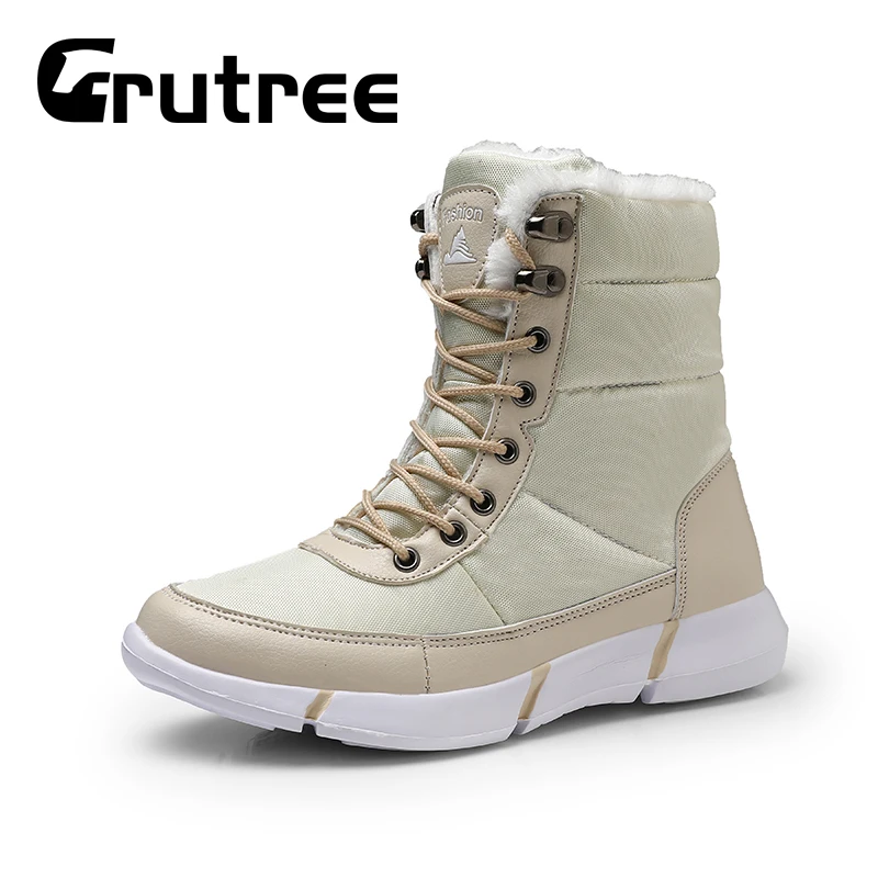 Новинка 2019 года модные повседневные зимние теплые ботинки на меху Повседневная