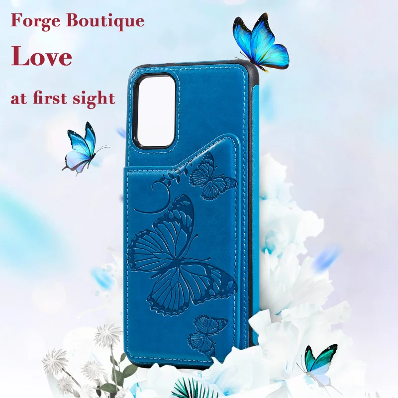 

3D Butterfly Pattern Flip Case For iphone 6 6s 7 8 X XS MAX XR Plus Magnet Wallet For iphone 11 Pro Capa Leather Flip Card Cover