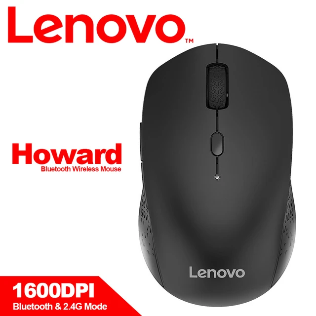 Lenovo Howard Bluetooth Witeless Mouse With 1600dpi Skin-like Surface 10m  Transmission Distance Mice For Windows 10 8 7 - Mouse - AliExpress