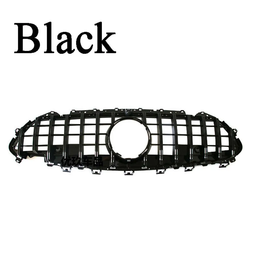 Front Grill Fit for Mercedes Benz W257 CLS CLS350 CLS450 CLS500 C257 Black Silver Grille Bumper - Цвет: Black