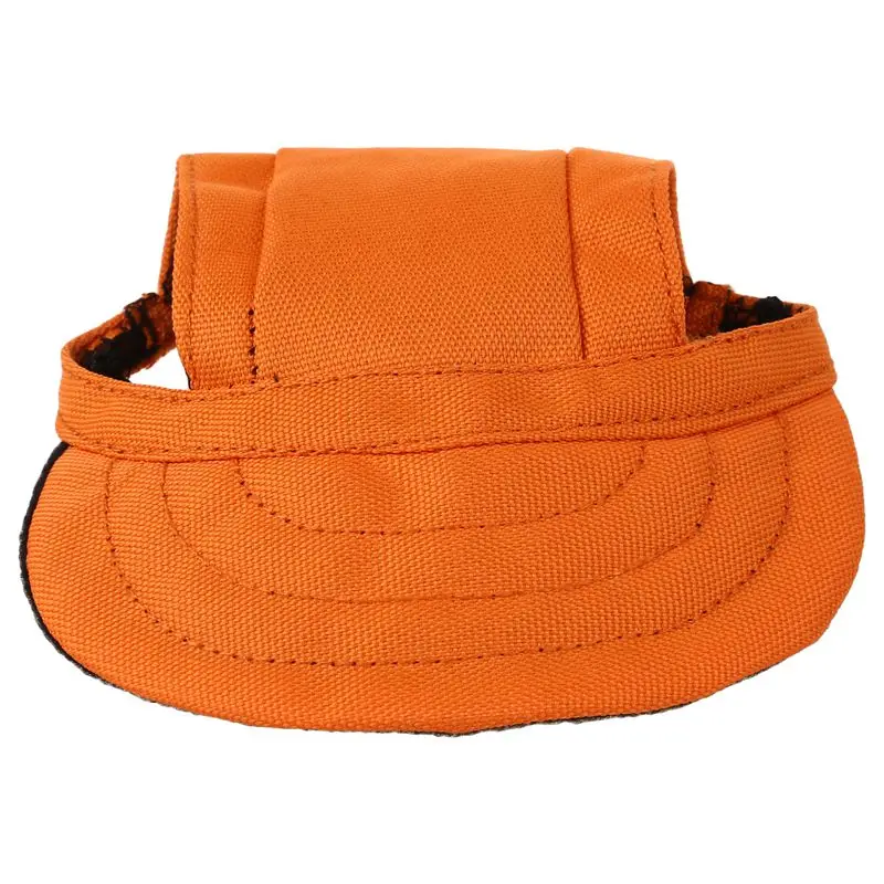 Шапочка для домашних собак Pet Dog Oxford Fabric Hat спортивная бейсболка с отверстиями для ушей для маленьких собак-Размер S(оранжевый