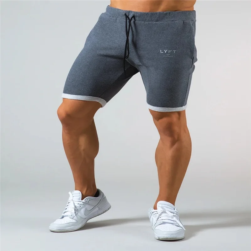 casual shorts for men Summer New Gym Sports Casual Cotton Black Shorts Running Slim Sports Shorts Men's Street Fashion Bodybuilding Training Shorts casual shorts for men