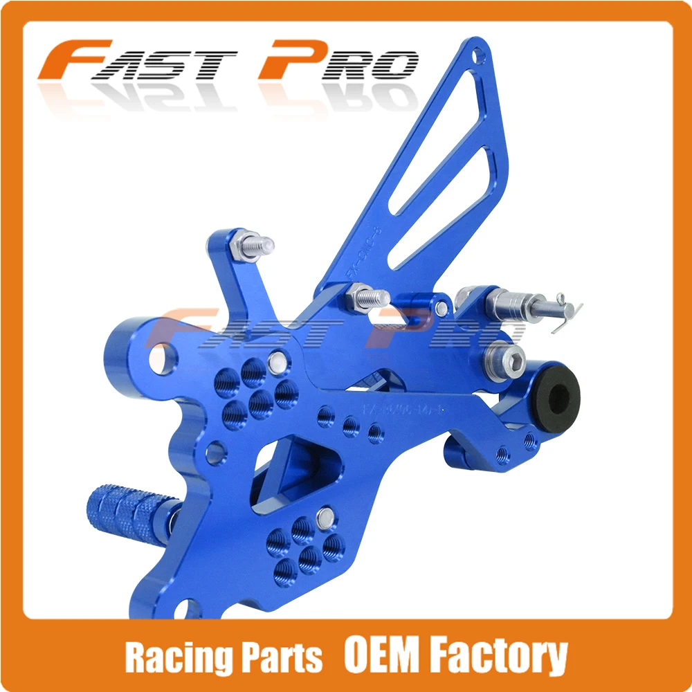 CNC регулируемый заготовка подножки педали для YAMAHA YZFR6 YZF R6 2006 2007 2008 2009 2010 2011 2012 2013 2014