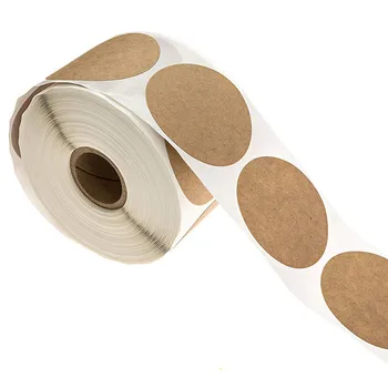 

1 Inch Blank Round Craft Stickers Seal Labels 500 Labels Per Roll Theacher DIY Stickers for Package Adesivo Sticker Stationery