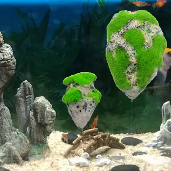 

Realistic Lightweight Decor Stimulation Resin Floating Moss Ornament Accessories Stone Home Fish Tank Aquarium Landscape Decor