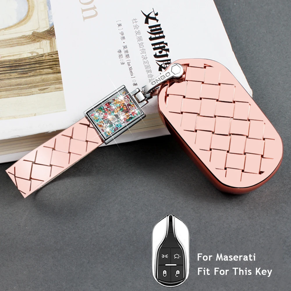 

Car Key Case For Maserati Ghibli 2013-2018 Levante 2016-2018 Quattroporte 2013-2018 Key Shell Holder Car Styling Accessories