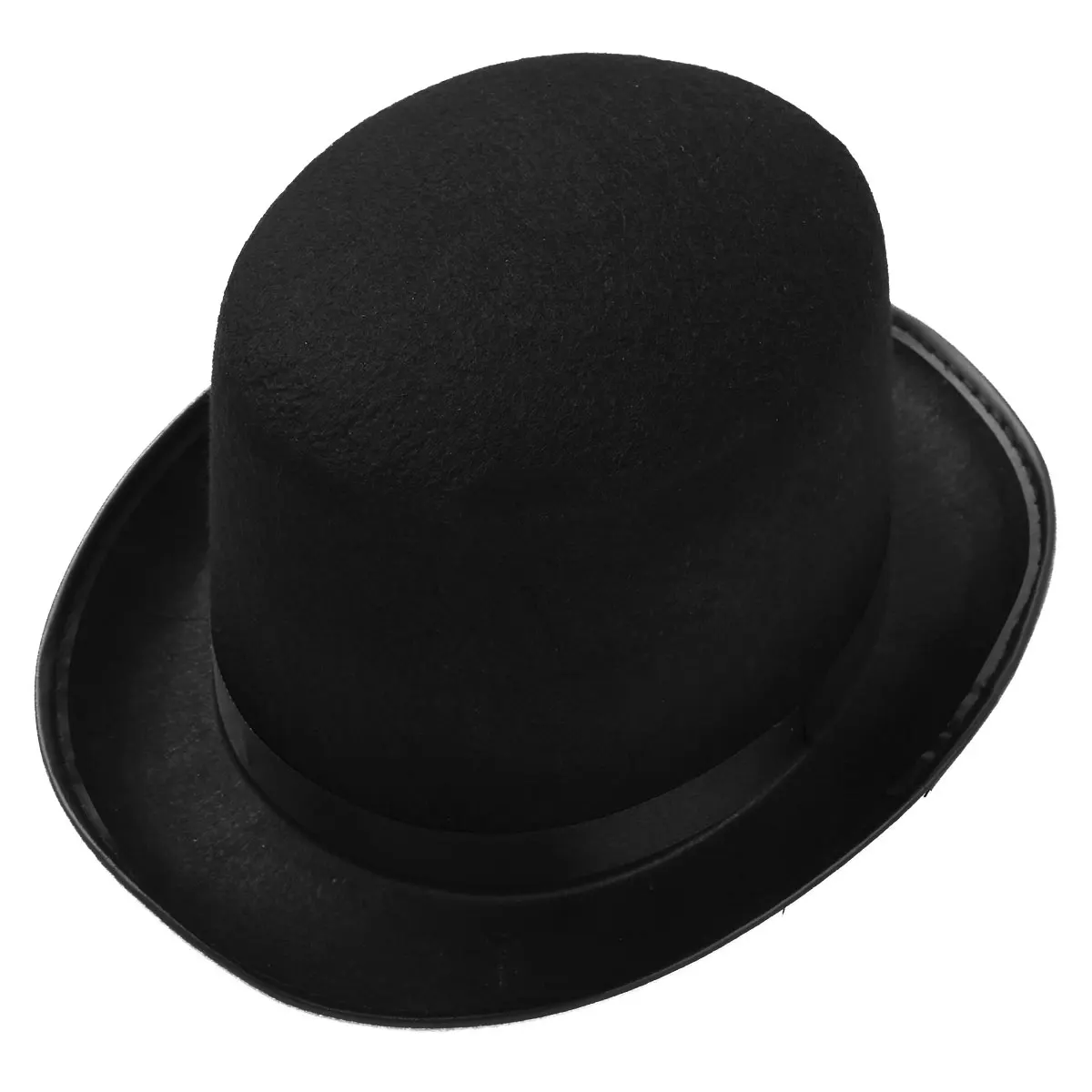 thumbnail image 2 of Funny Party Hats Felt Top Hats - 2 Pack - 1 Black & 1 White Top Hat Costume Hats 2 of 10