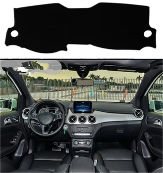 

Black Car Dashboard Cover Dash Mat For Mercedes-Benz B-Class（2012-2019）2016-2017 2018 Auto Sun Shade Pad Carpet Protector