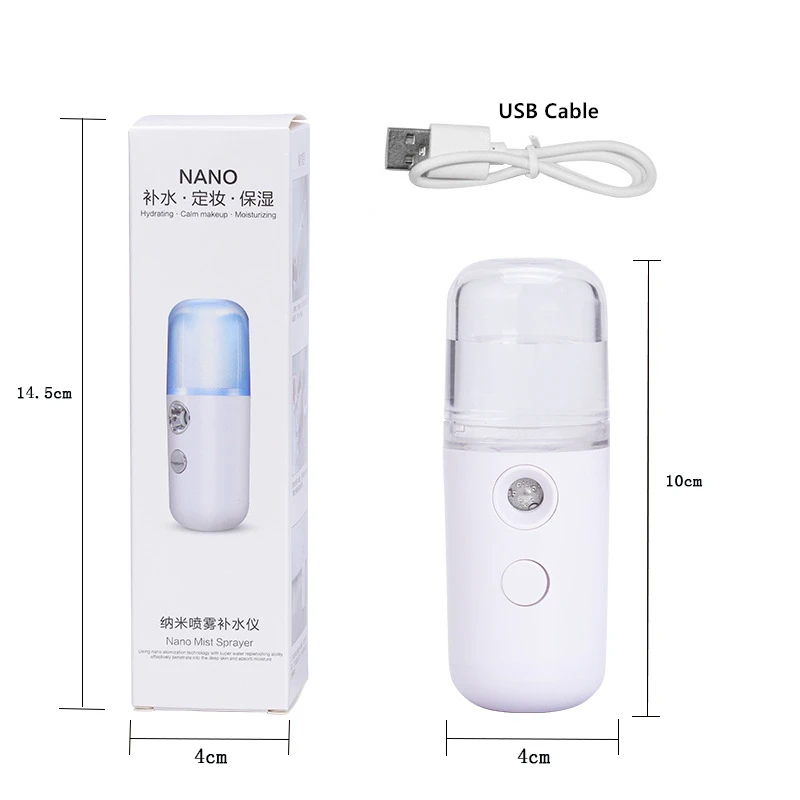 Мини Удобный отпариватель для лица нано мистер спрей USB перезаряжаемый