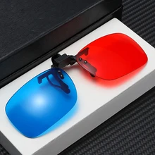 

Red Blue 3D Clip On Glasses Suitable For Common Display Equipment Myopia Special Stereo Clip Type Green 3D Movies Glasses