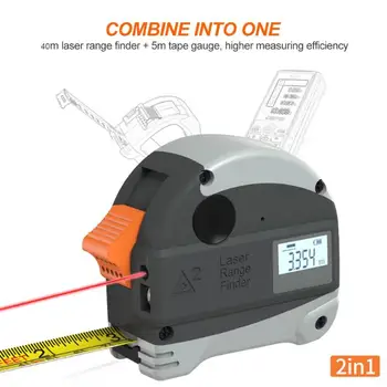 

Infrared High Precision Range Finder Digital Tape Measuring Tools Laser Ruler Built-in 300 mA Capacity Lithium Battery