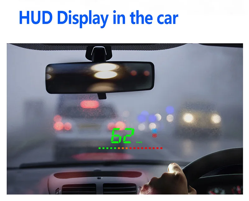 KAJARN HUD A2 3,5 дюймов gps универсальный HUD для всех автомобилей и грузовиков Head Up дисплей скорость сигнализации компас лобовое стекло проектор HUD gps