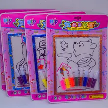 Стиль Diy8 позолоченных изображение Джин Cong клей картина стойло Семья закрытый ручной работы развивающая игрушка