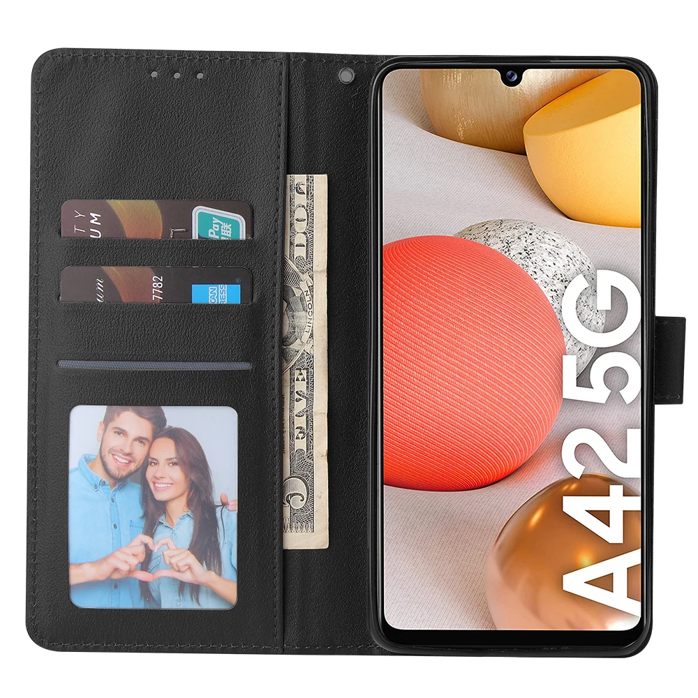 High-quality Leather Wallet Case for Samsung Galaxy A01 A10 A12 A21S A31 A20E A40 A41 A42 A50 A51 A70 A71 A3 A5 A7 A6 A8 Case samsung cases cute