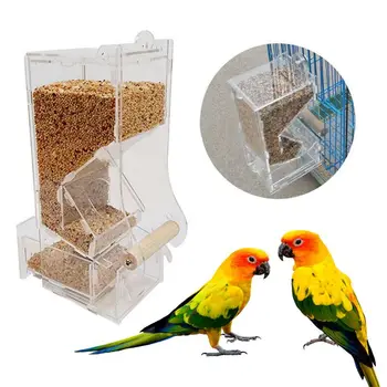 

New Automatic Bird Feeder Pet Bird Cage Feeder Food Container Feeding Parrot Automatic Feeders