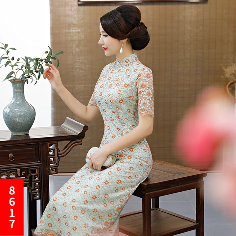 Китай(материк) Qipao многоцветный cheongsam Национальный Ветер улучшилось платье Ципао большие качели типа Чонсам ежедневно платье Ципао платье