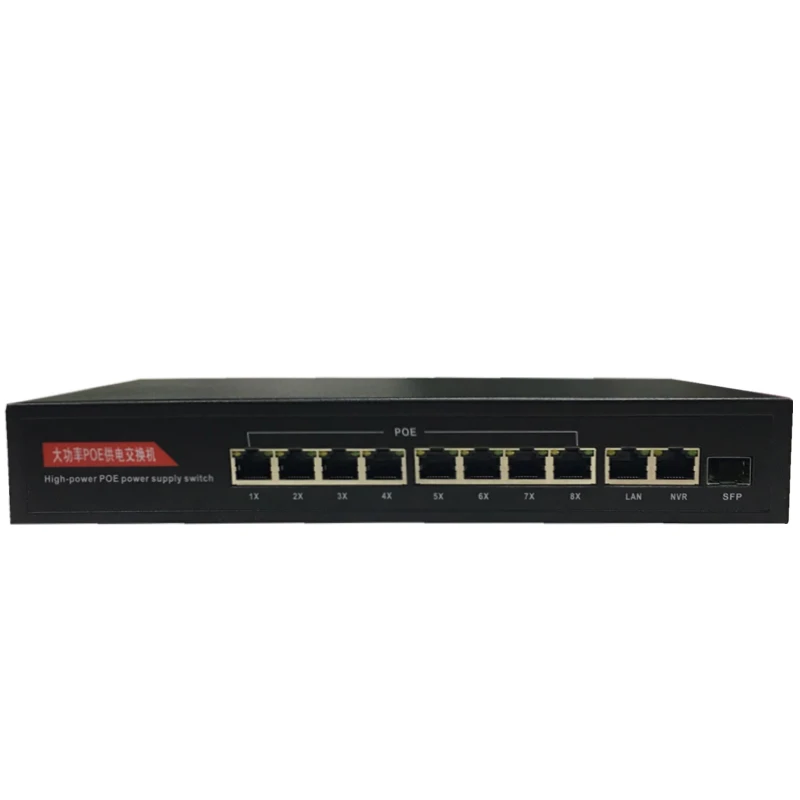 52V POE коммутатор Ethernet 24 Порты сети 10/100 Мбит/с Порты IEEE 802,3 AF/AT IP Камера Беспроводной AP сетевой коммутатор gigabit встроенный Мощность