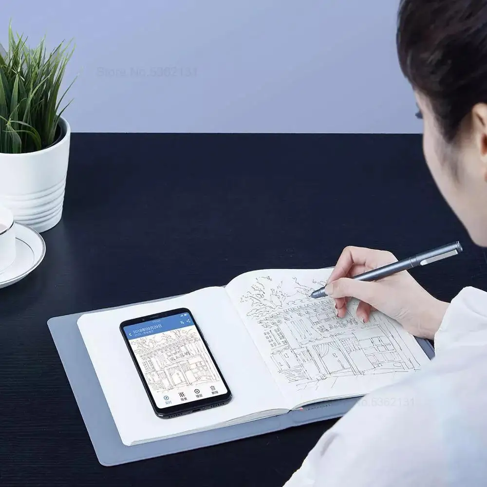  Xiaomi Youpin Smart Drawing Notebook Paper Notepad Note Pad Lined Pocketbook With Pen for Diary Jou