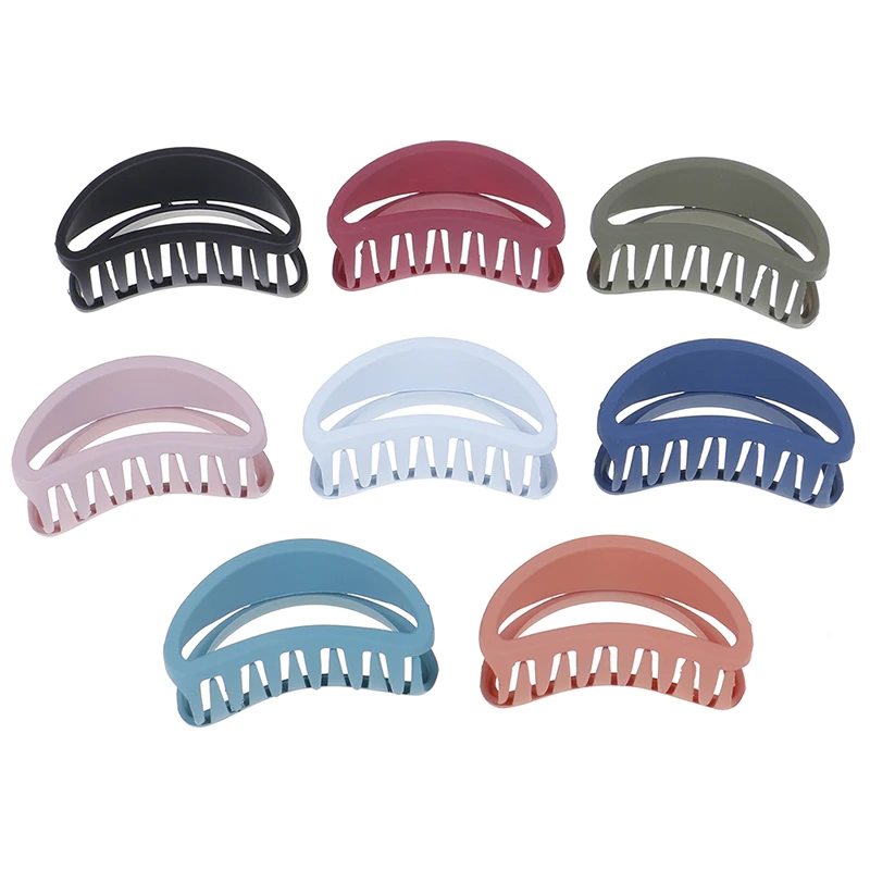 1PC Hollow Out Hair Claw Clips Elegant Women Plastic/resin Hairpins Colorful Clamp Hair Styling Accessories For Ladies