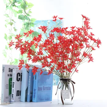 

High Quality 5forks Persian Chrysanthemum Bouquet Artificial Flowers Silk Flower Craft Christmas Decorations for Home Garden