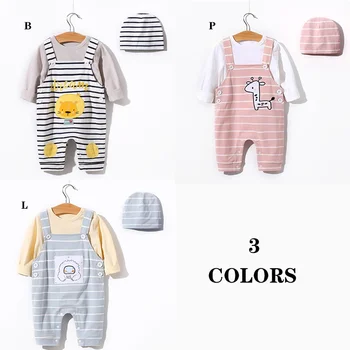 

Baby Jumosuits Newborn Baby Girls Boys Romper Jumpsuit Playsuit Hat Outfit Clothes Set