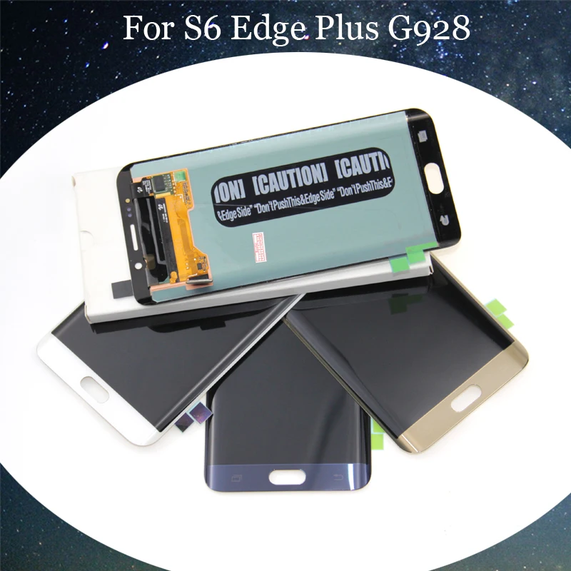 Белый синий золотой для Samsung Galaxy S6 EDGE Plus G928 G928F ЖК-дисплей сенсорный экран